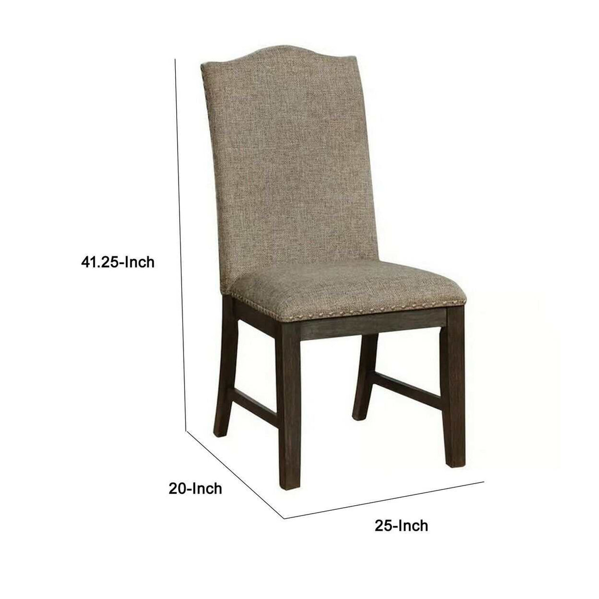 Faulk Espresso & Warm Gray 7-PieceDining Room Set by Furniture of America at Eve Furniture