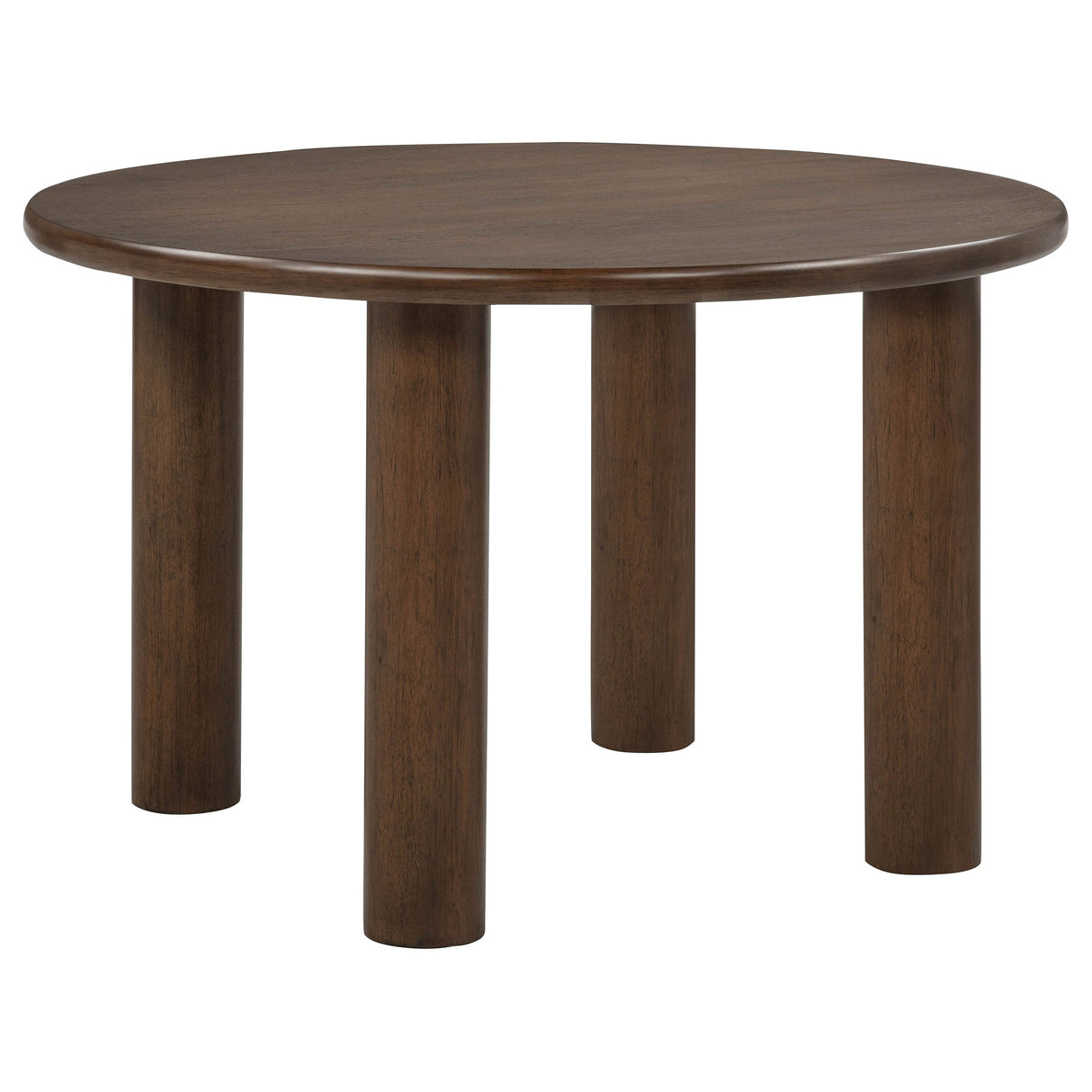 Faulkner Brown Oak 48-inch Round Wood Dining Table by Coaster at Eve Furniture