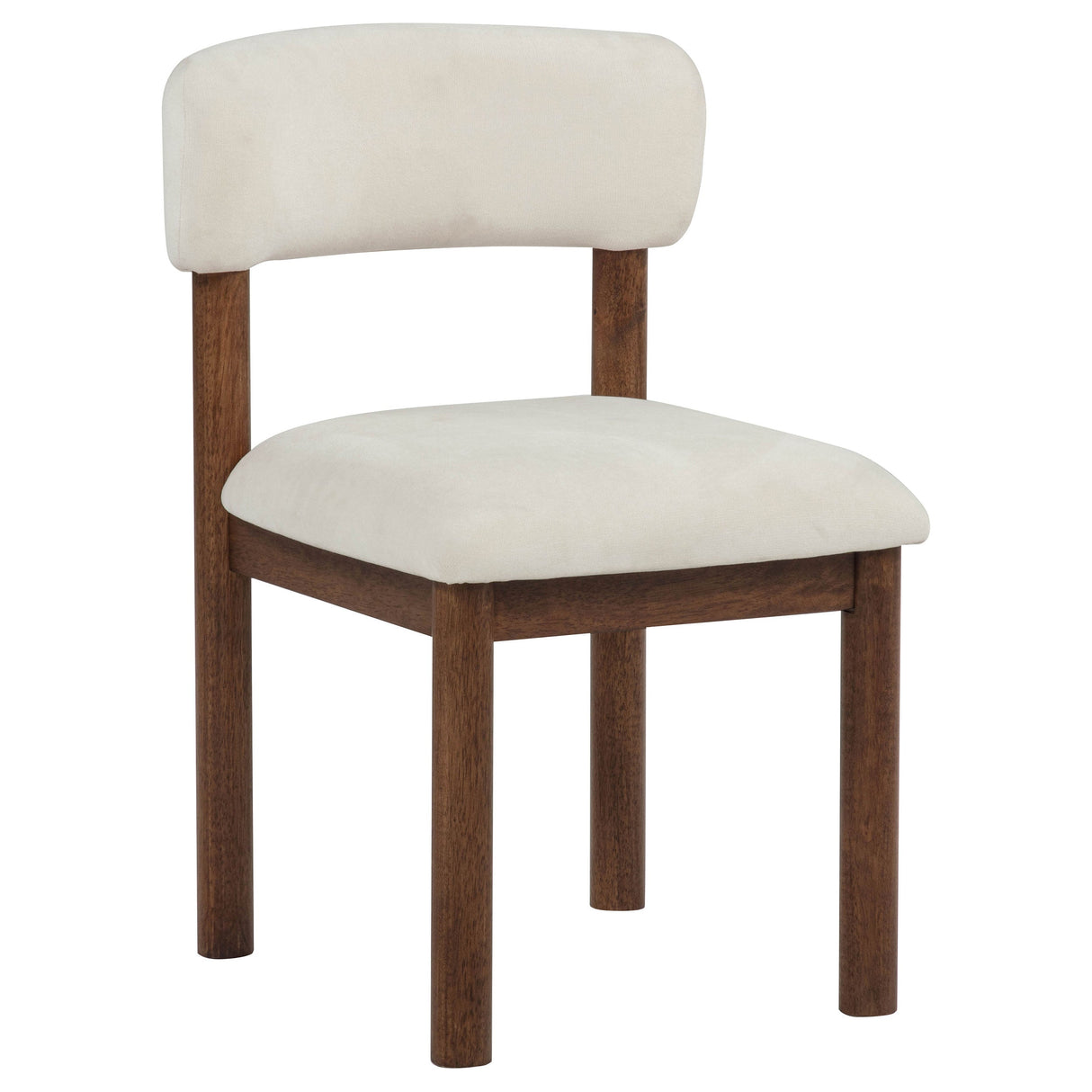 Faulkner Cream Upholstered Dining Side Chair (Set of 2) by Coaster at Eve Furniture