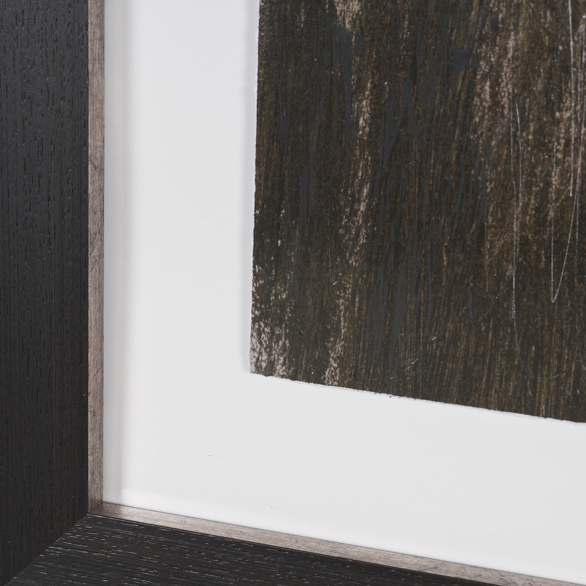 Fault Geometry II by Mercana Studio Hand-Embellished Textured Framed Artwork Matted under Glass by Mercana at Eve Furniture