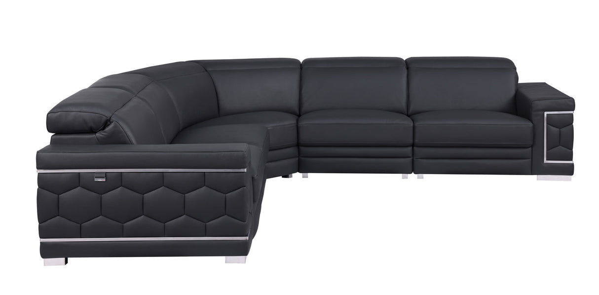 Favo Black 4-Piece Sectional by New Era Innovations at Eve Furniture