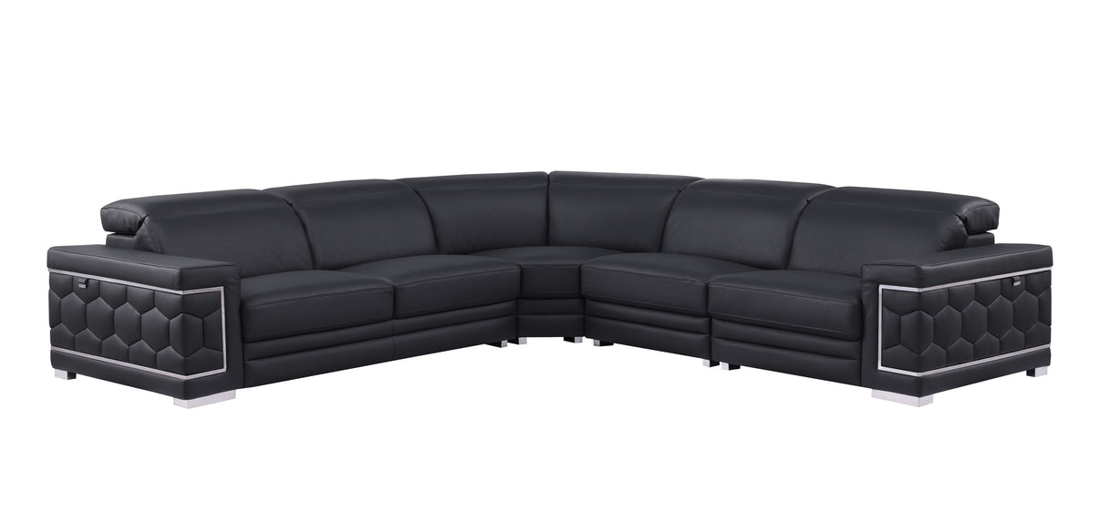 Favo Black 4-Piece Sectional by New Era Innovations at Eve Furniture