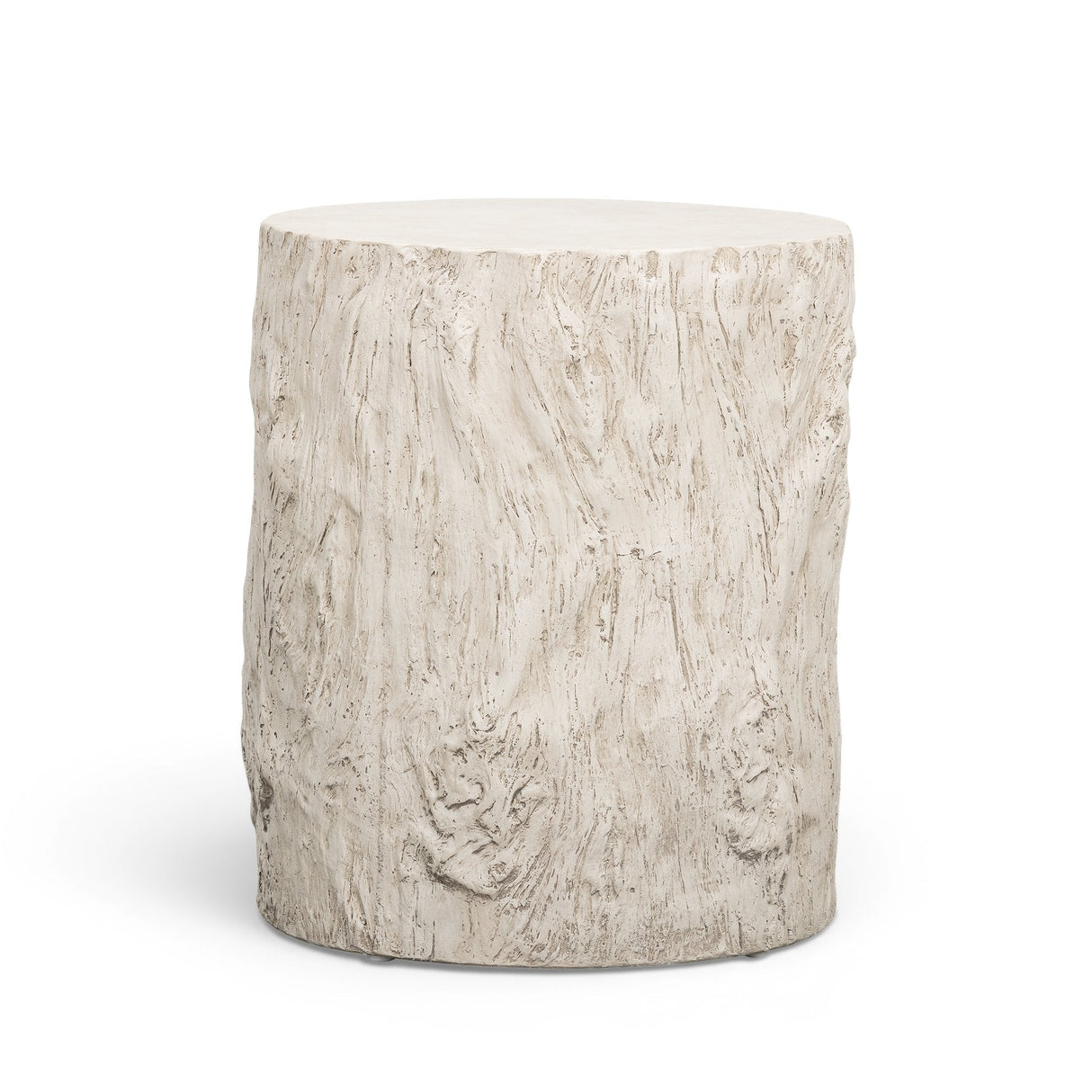 Fawn Driftwood Concrete Indoor/Outdoor Side Table