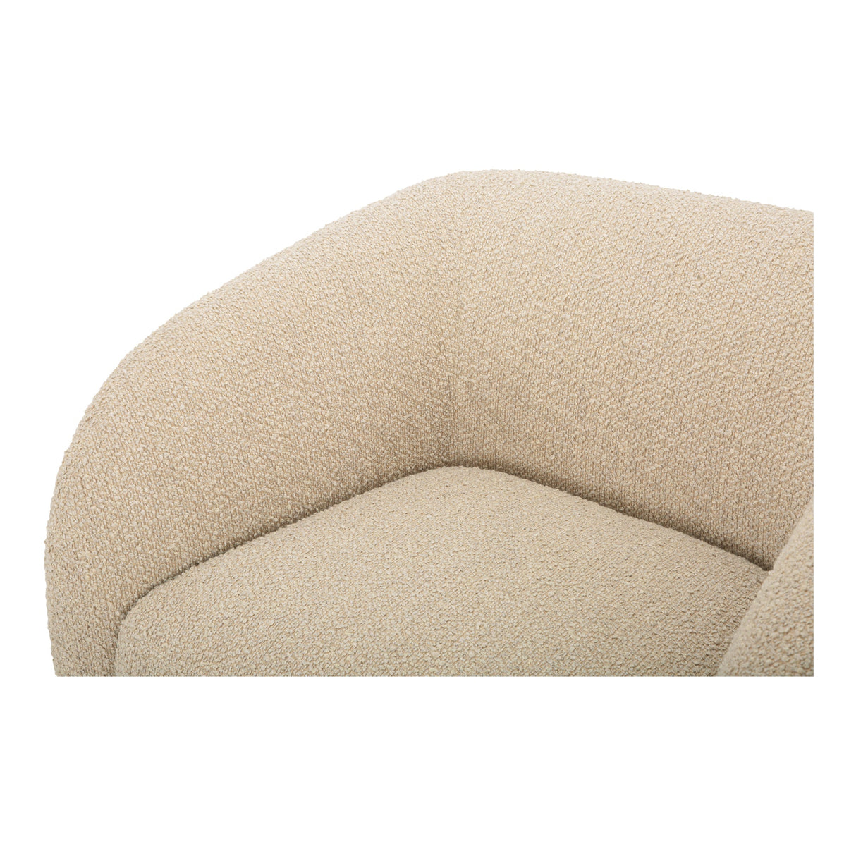 Faye Beige Boucle Accent Chair by MOES at Eve Furniture
