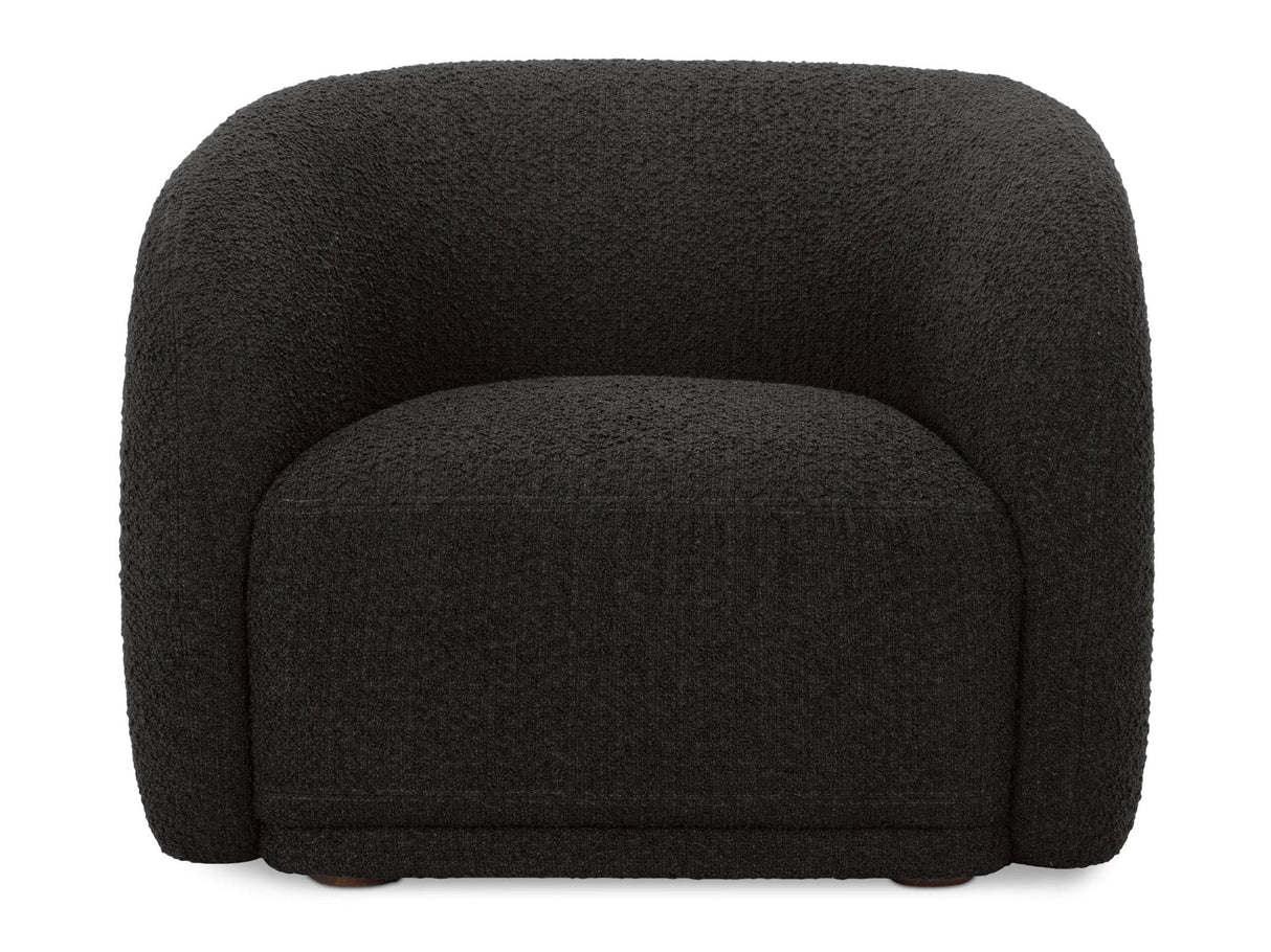 Faye Black Boucle Accent Chair by MOES at Eve Furniture