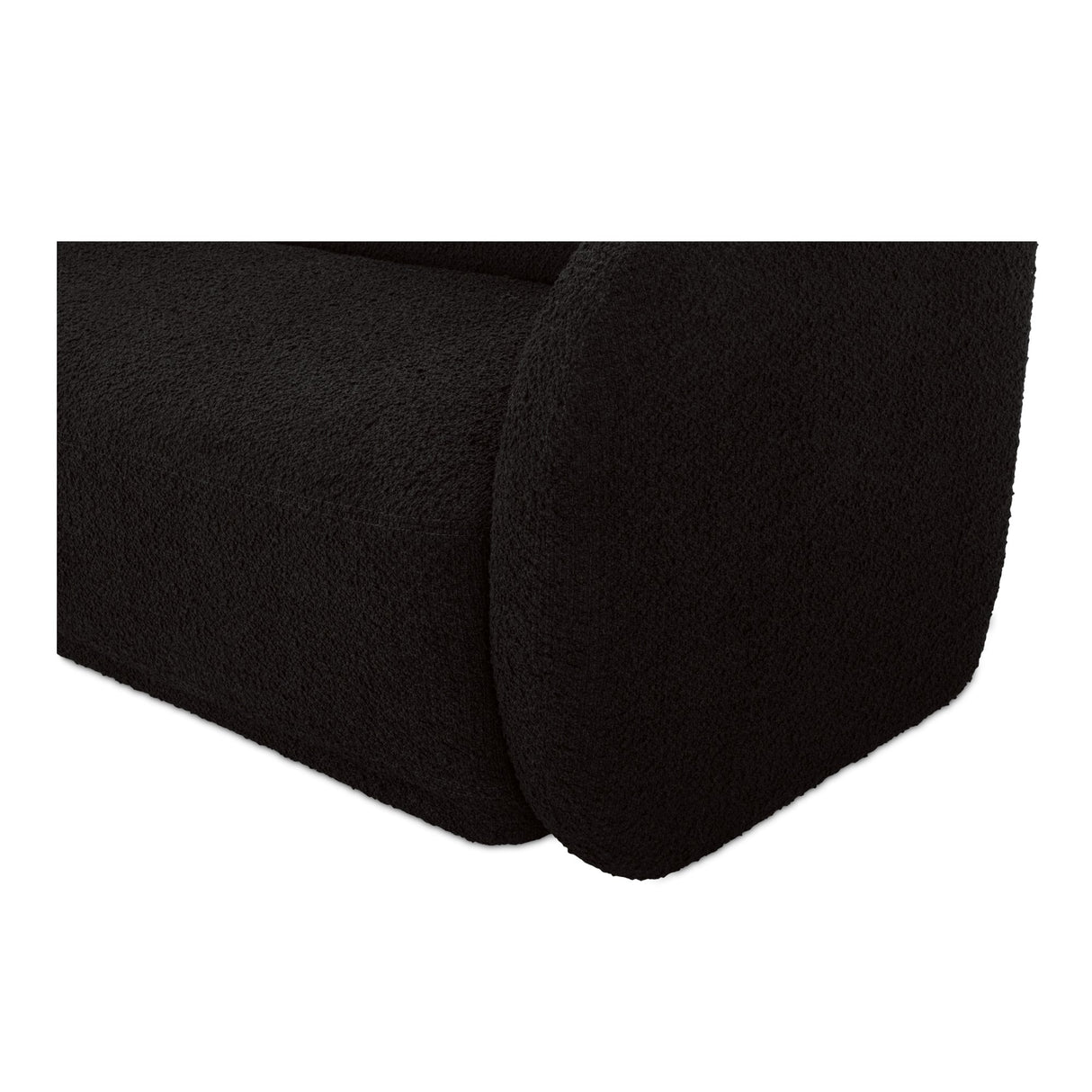 Faye Black Boucle Sofa by Moe's Home at Eve Furniture