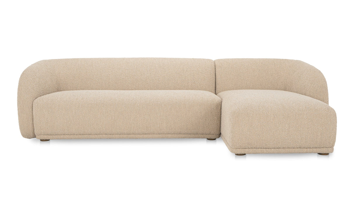 Faye Sectional Beige Boucle by Moe's Home at Eve Furniture