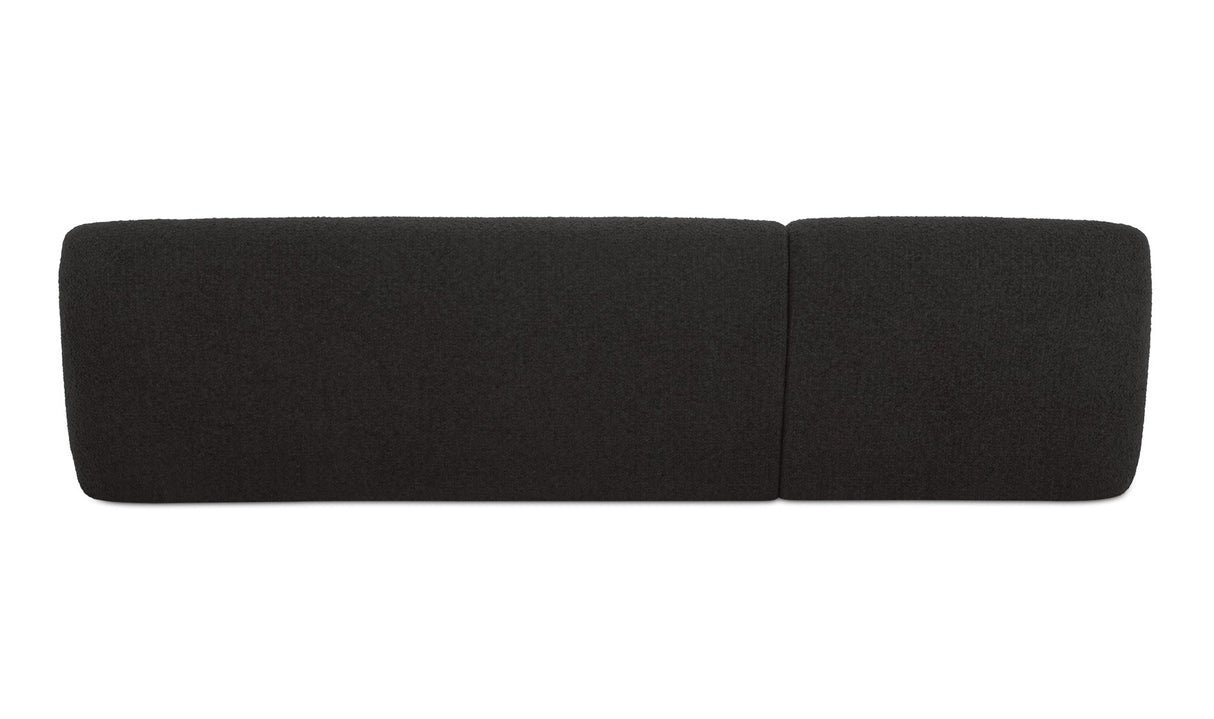 Faye Sectional Black Boucle by Moe's Home at Eve Furniture
