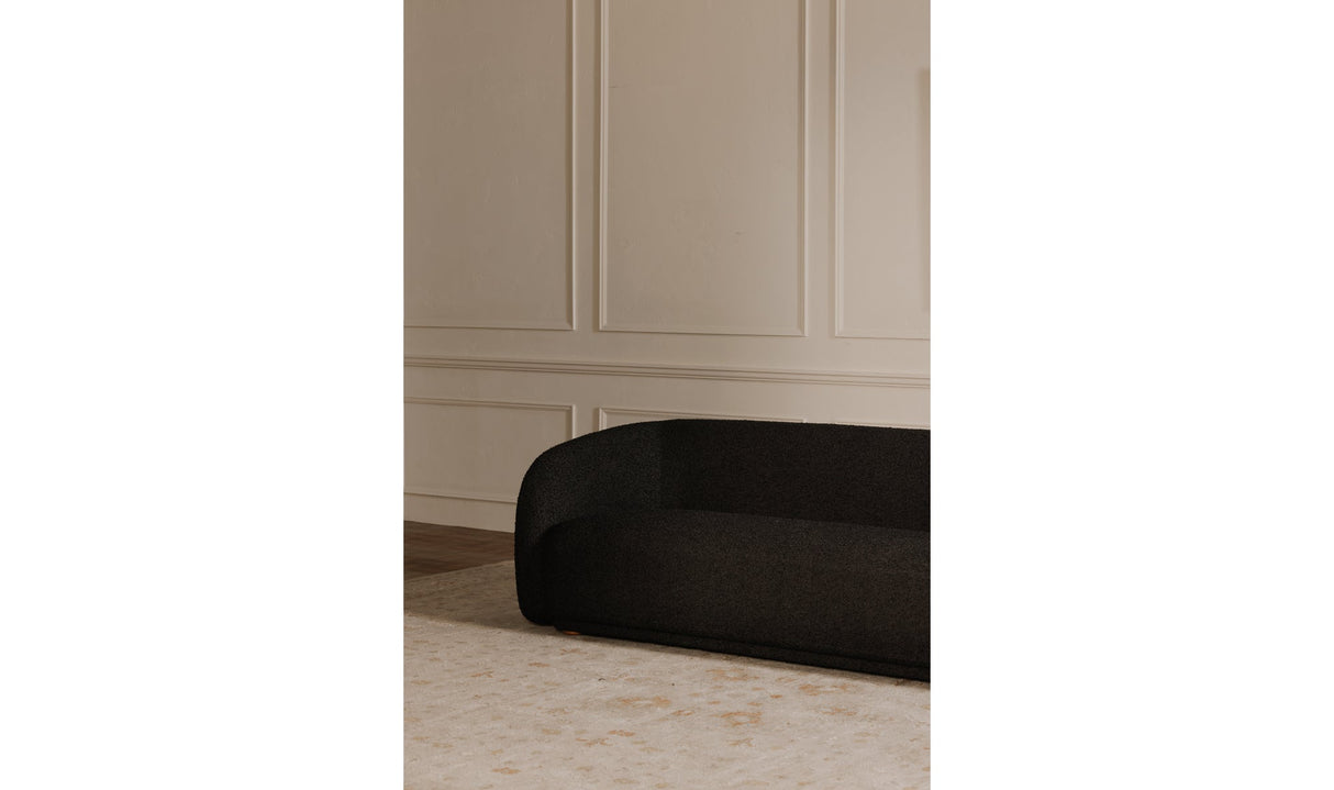 Faye Sofa Black Boucle by Moe's Home at Eve Furniture