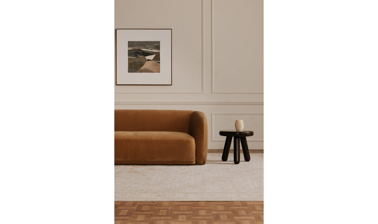 Faye Sofa Tan Faux Mohair by Moe's Home at Eve Furniture