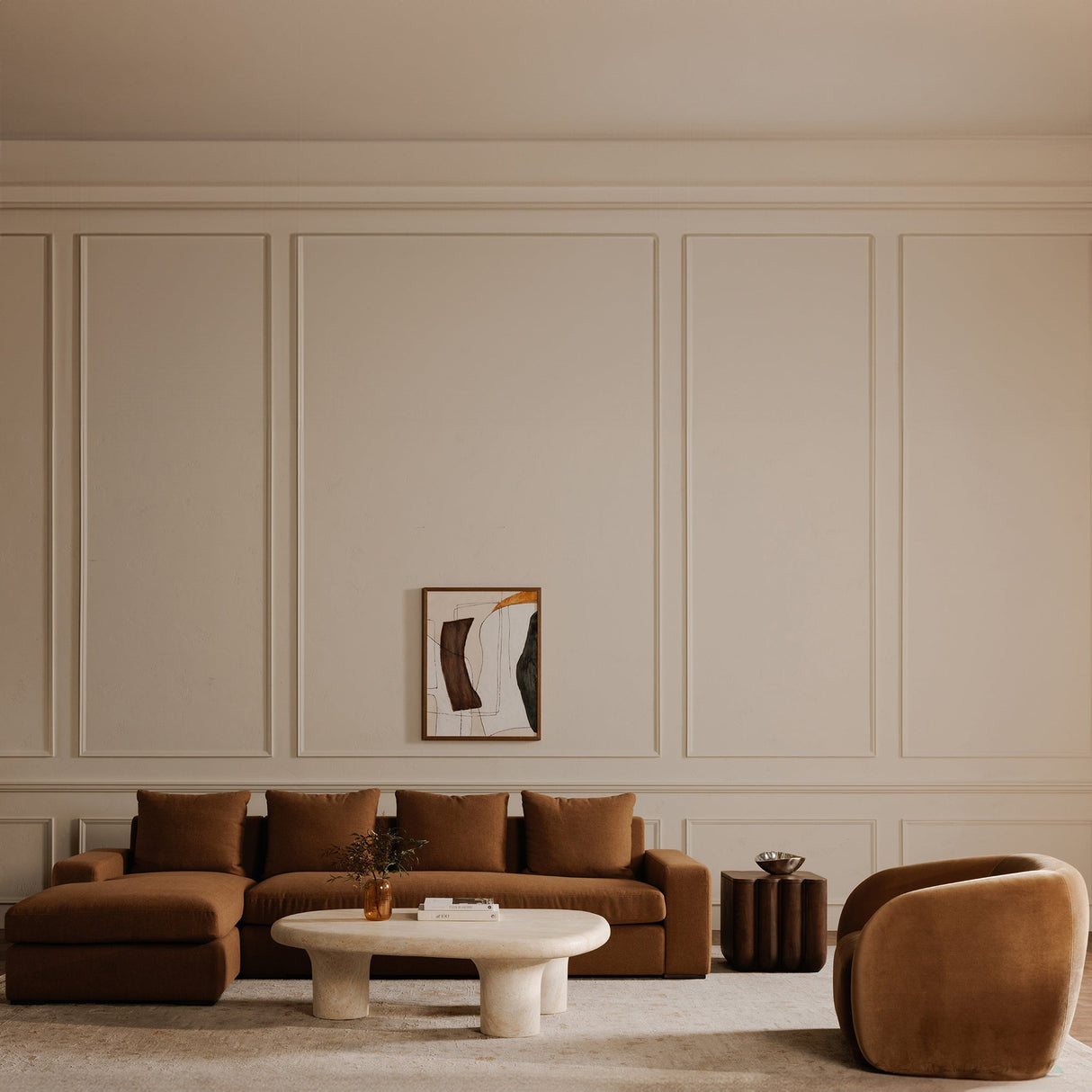 Faye Tan Accent Chair by MOES at Eve Furniture