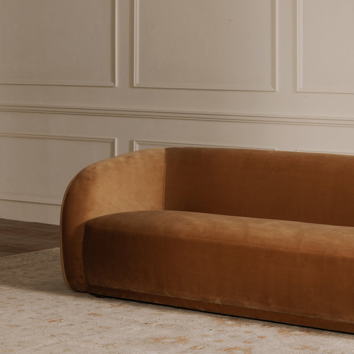 Faye Tan Sofa by Moe's Home at Eve Furniture
