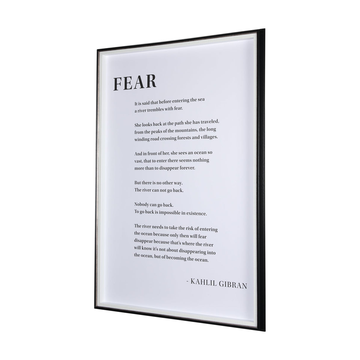 Fear by Mercana Studio a Hand Embellished Textured Framed Art Photograph Matted under Glass by Mercana at Eve Furniture