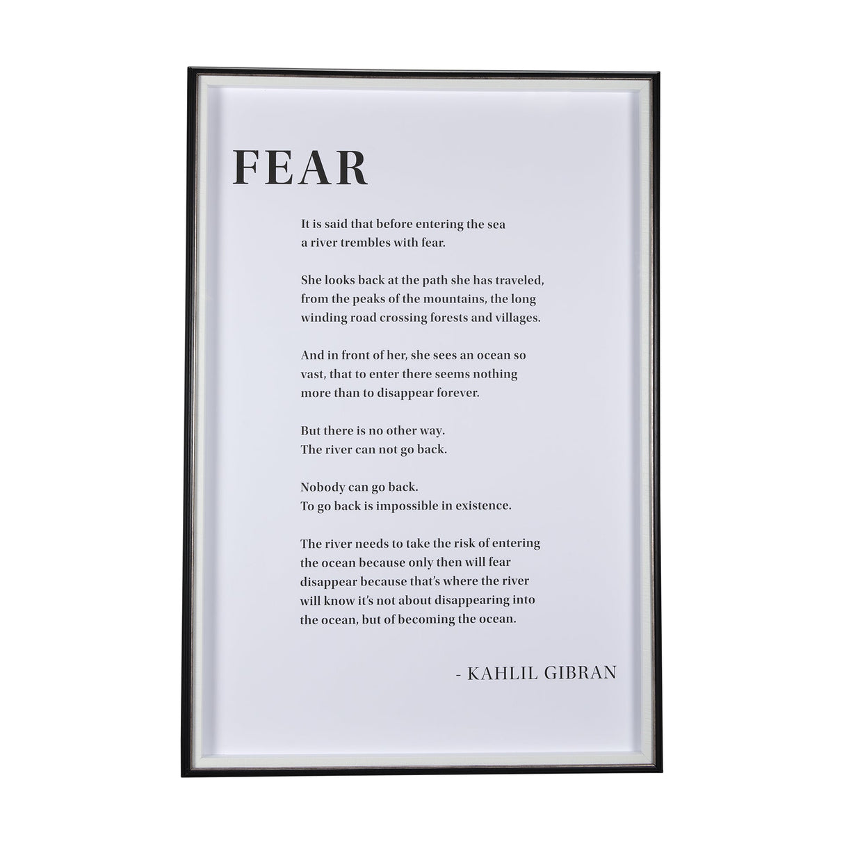 Fear by Mercana Studio a Hand Embellished Textured Framed Art Photograph Matted under Glass by Mercana at Eve Furniture