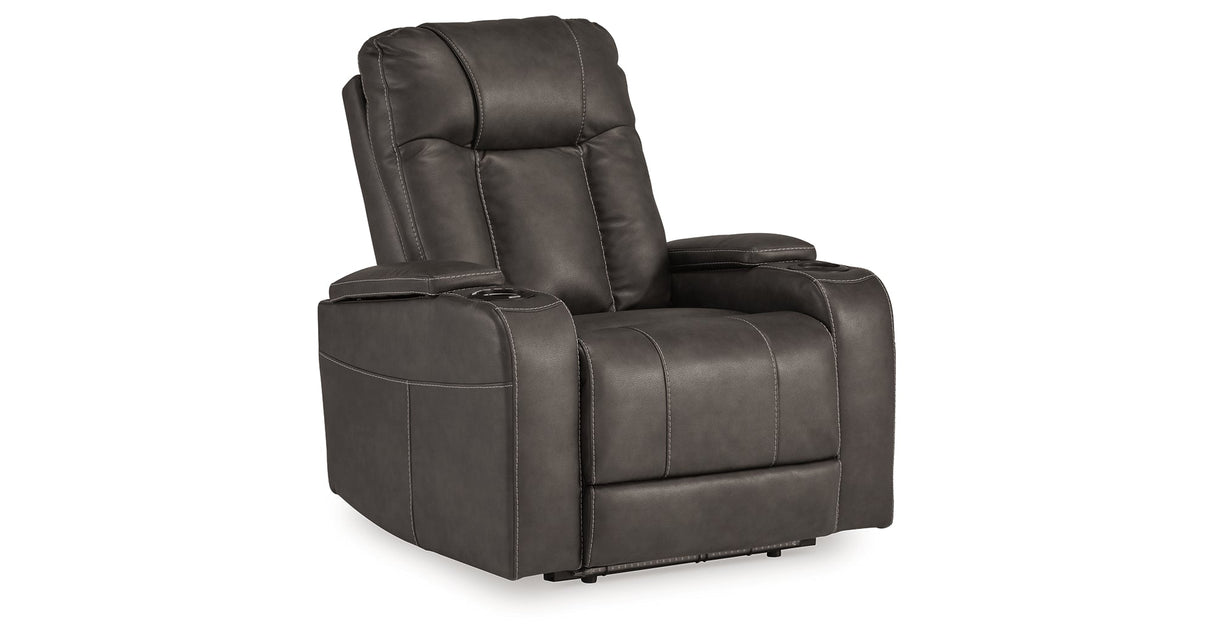 Feazada Shadow Power Recliner by ASHLEY FURNITURE at Eve Furniture