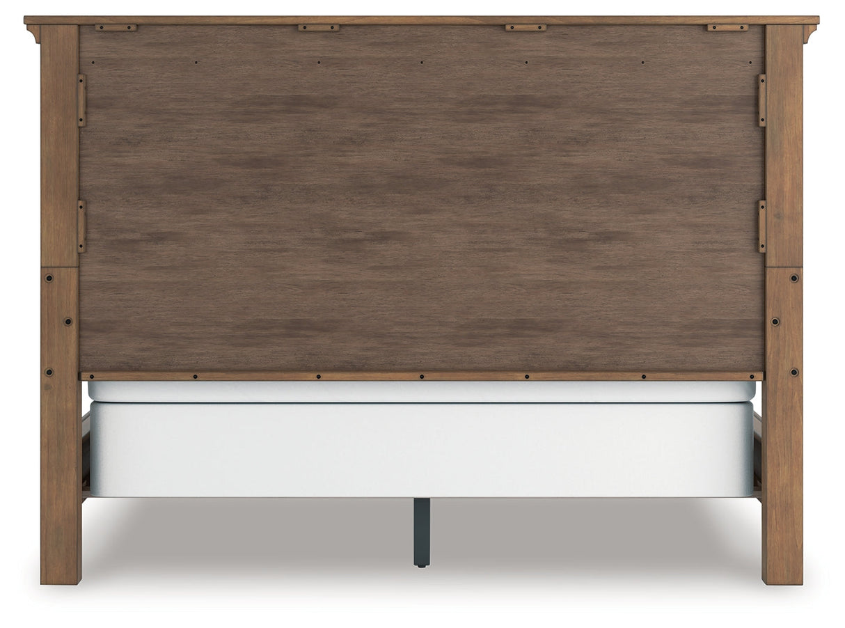 Feddinger Medium Brown California King Panel Bed by Ashley at Eve Furniture