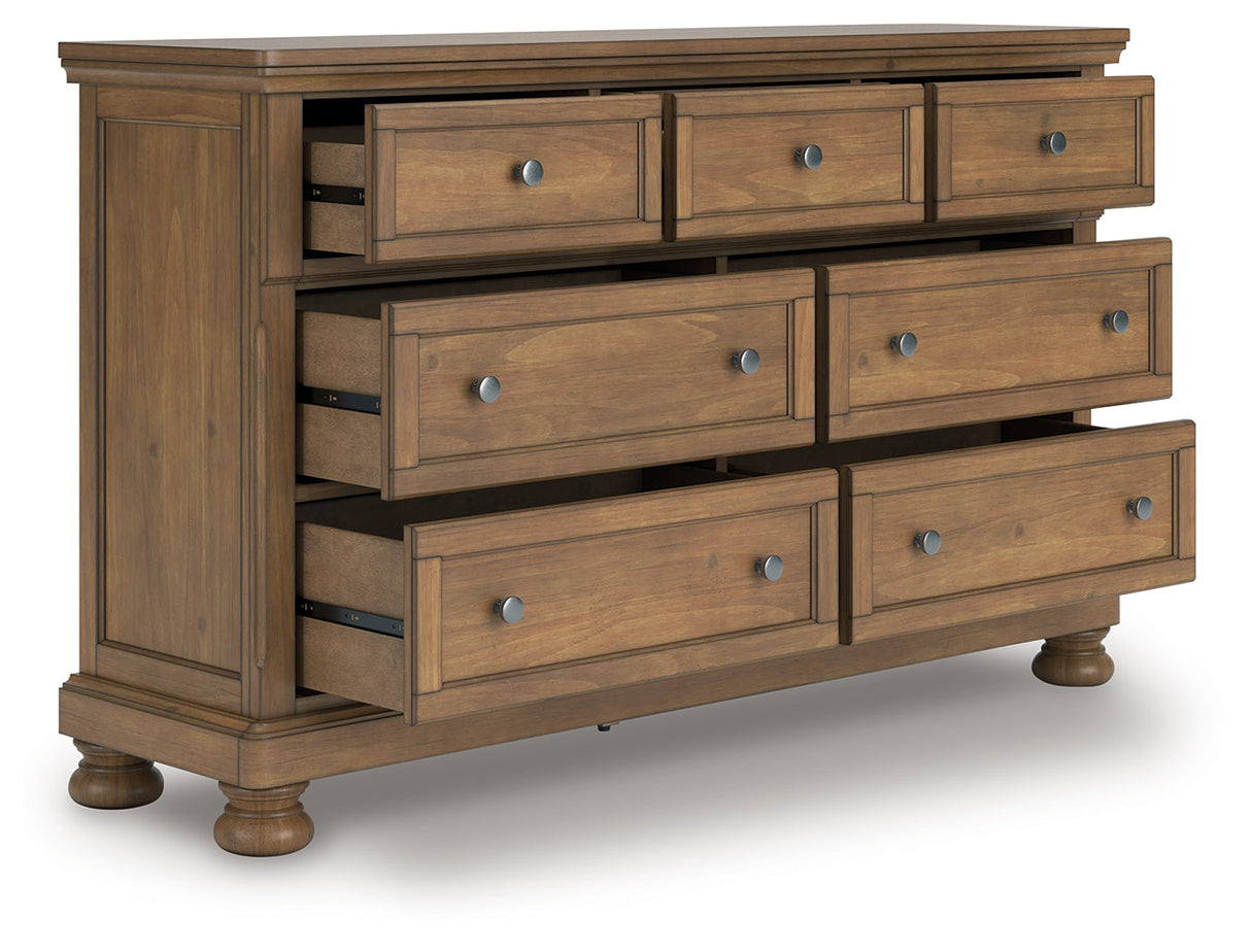 Feddinger Medium Brown Dresser by Ashley at Eve Furniture