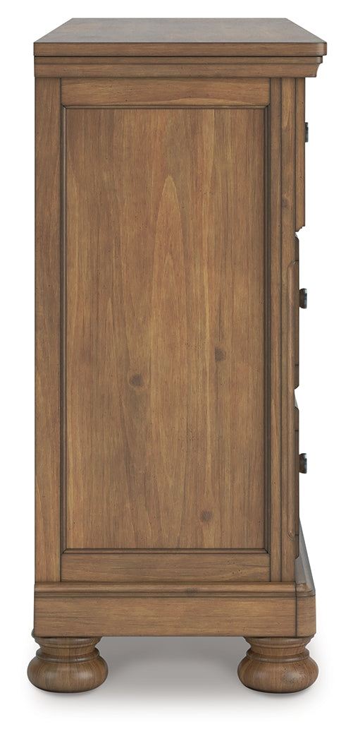 Feddinger Medium Brown Dresser by Ashley at Eve Furniture