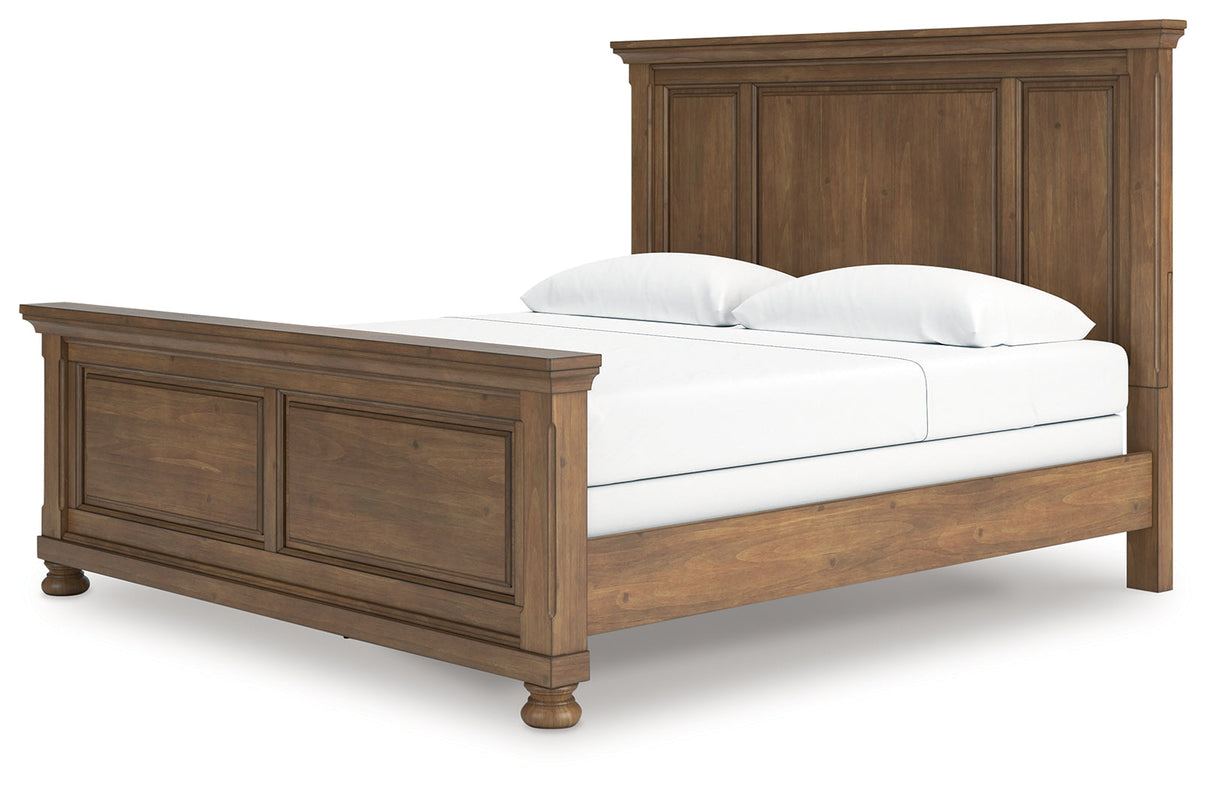Feddinger Medium Brown King Panel Bed by Ashley at Eve Furniture