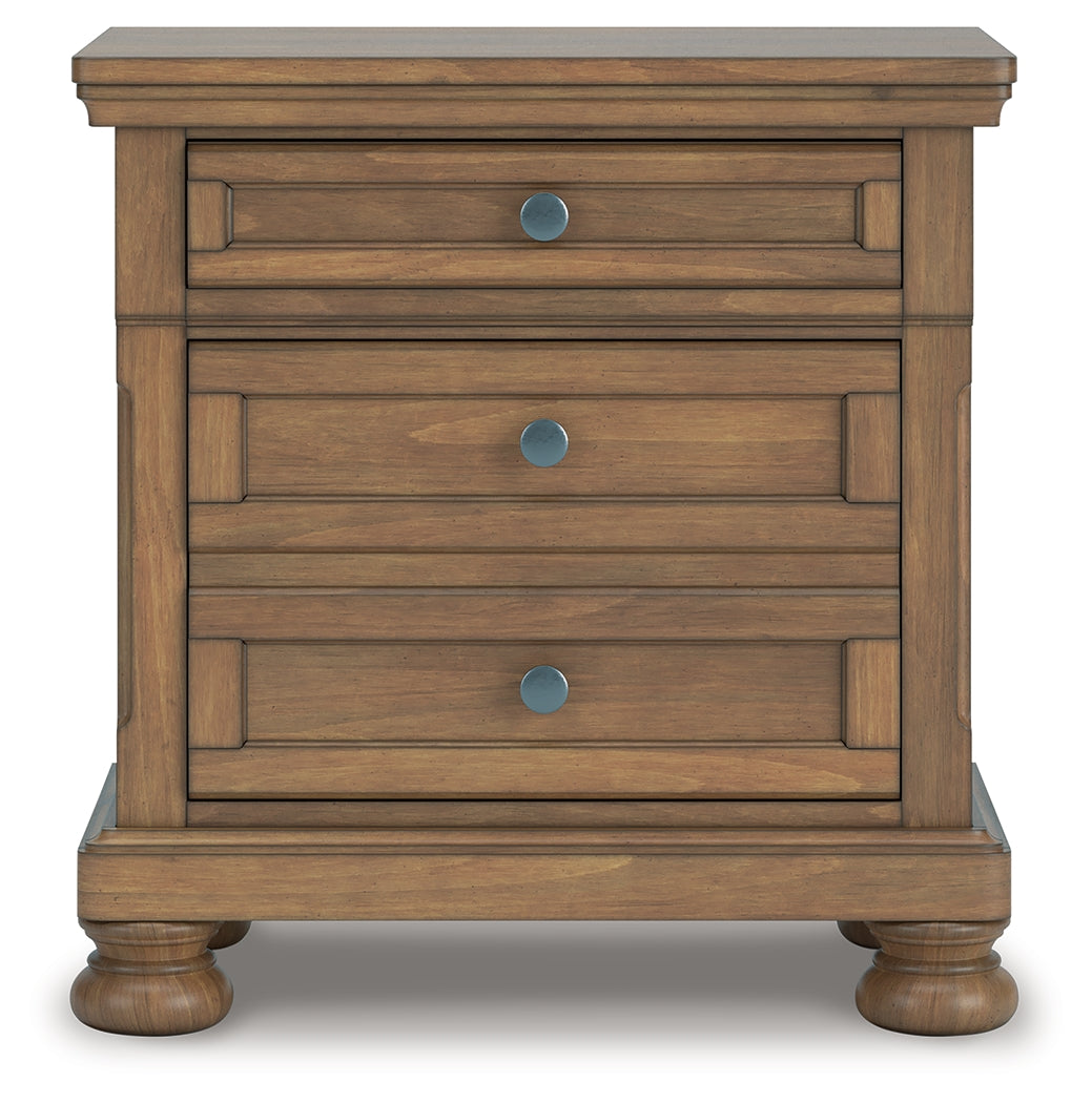 Feddinger Medium Brown Nightstand by Ashley at Eve Furniture