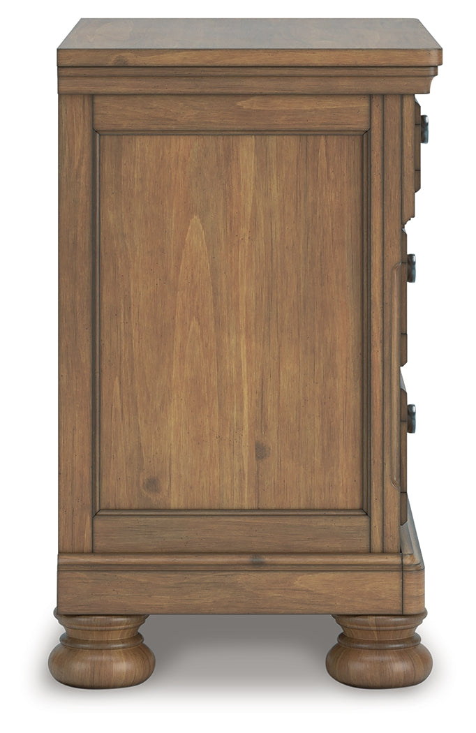 Feddinger Medium Brown Nightstand by Ashley at Eve Furniture