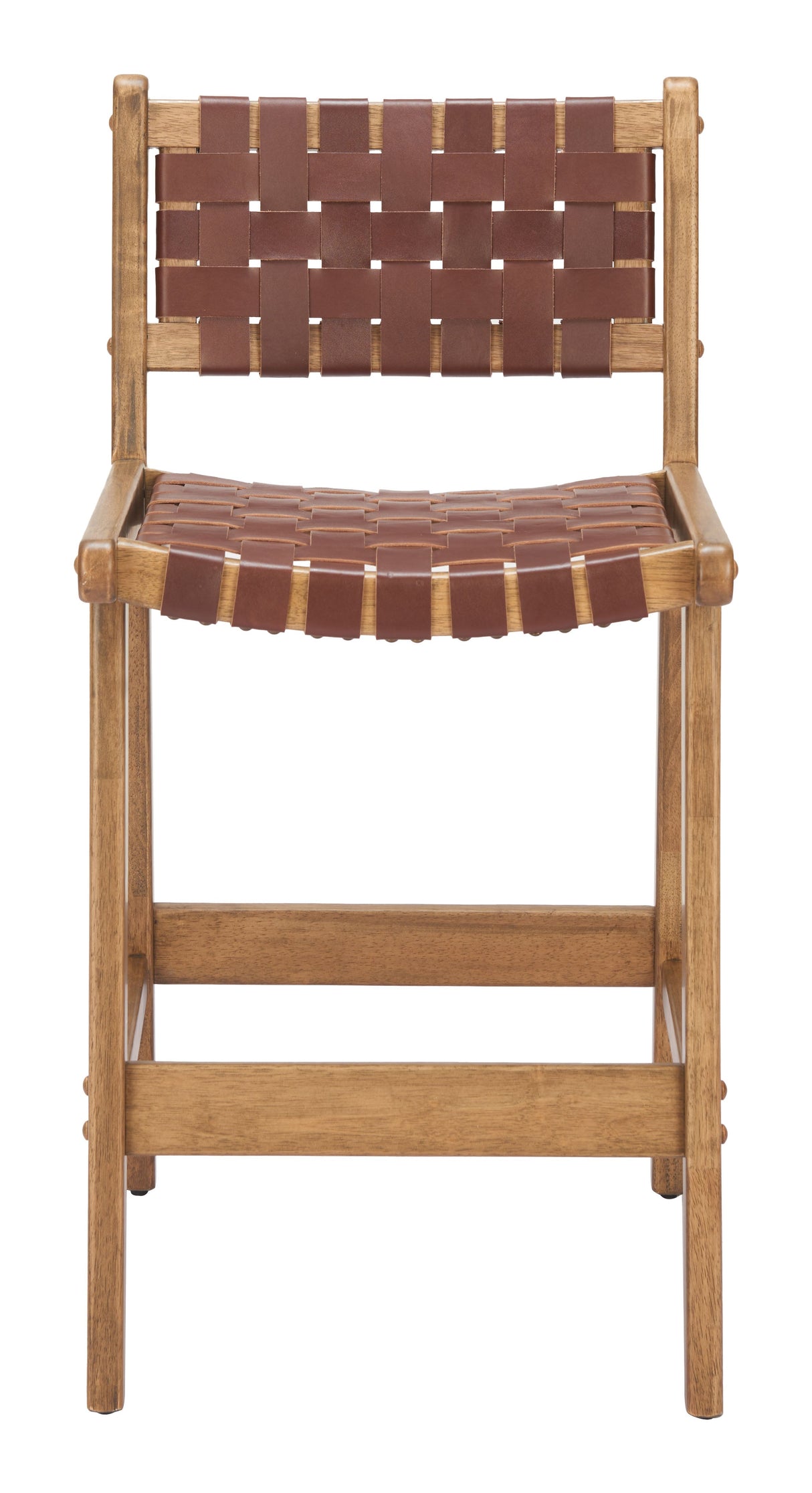 Feder Brown Counter Stool (Set of 2) by Zuomod at Eve Furniture