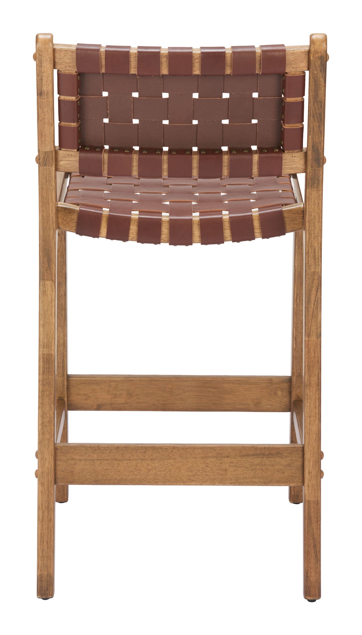 Feder Brown Counter Stool (Set of 2) by Zuomod at Eve Furniture