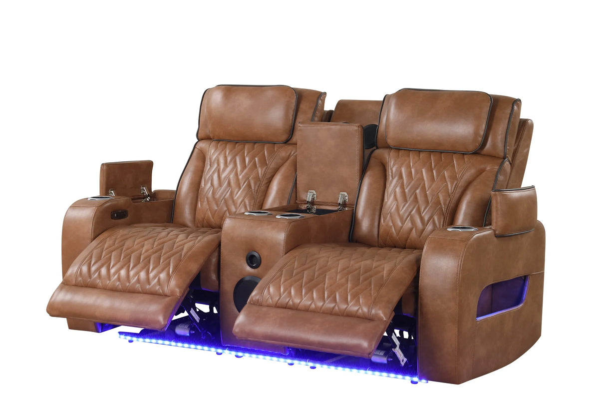 Dubai Brown 3-Piece Power Reclining Set