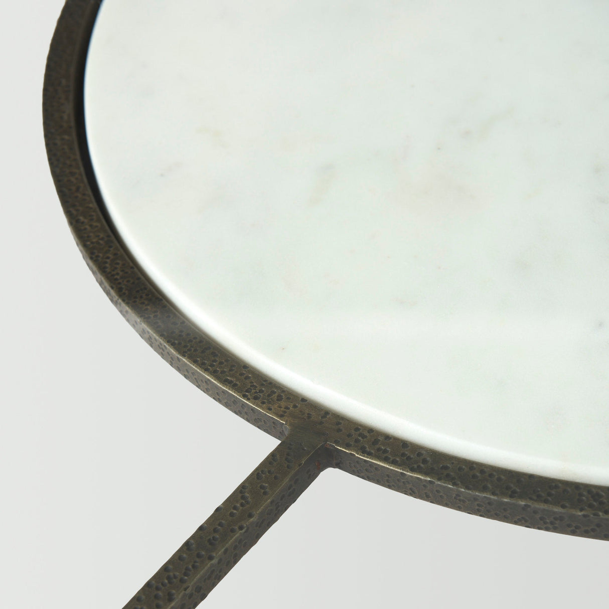 Felicity Marble Top W/Iron Frame Coffee Table by Mercana at Eve Furniture