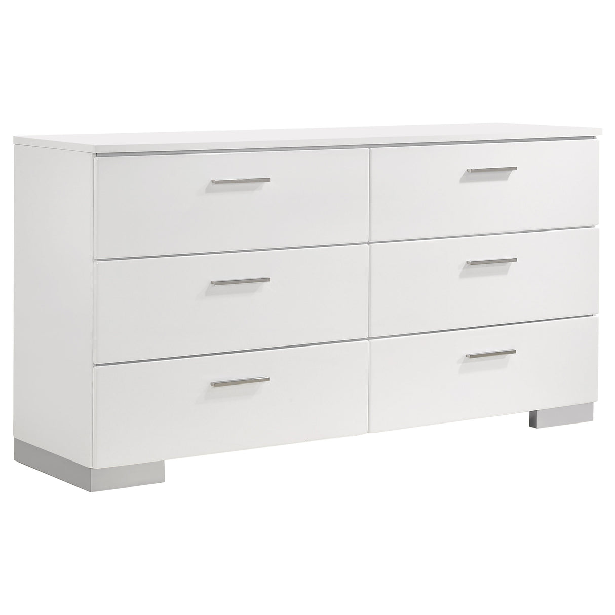 Felicity White 4-Piece California King Platform Bedroom Set by Coaster at Eve Furniture