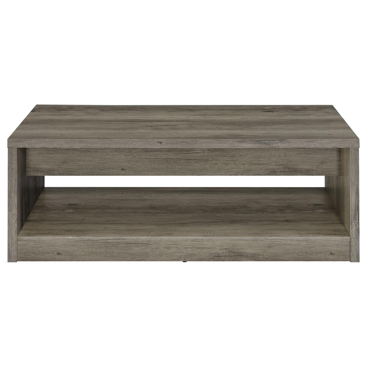 Felix 2-drawer Rectangular Engineered Wood Coffee Table Grey Driftwood by Coaster at Eve Furniture