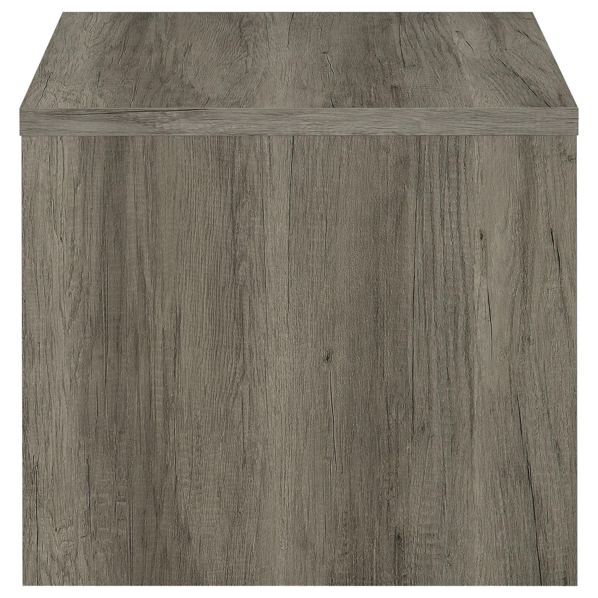 Felix Gray Driftwood 1-drawer Square Engineered Wood End Table by Coaster at Eve Furniture