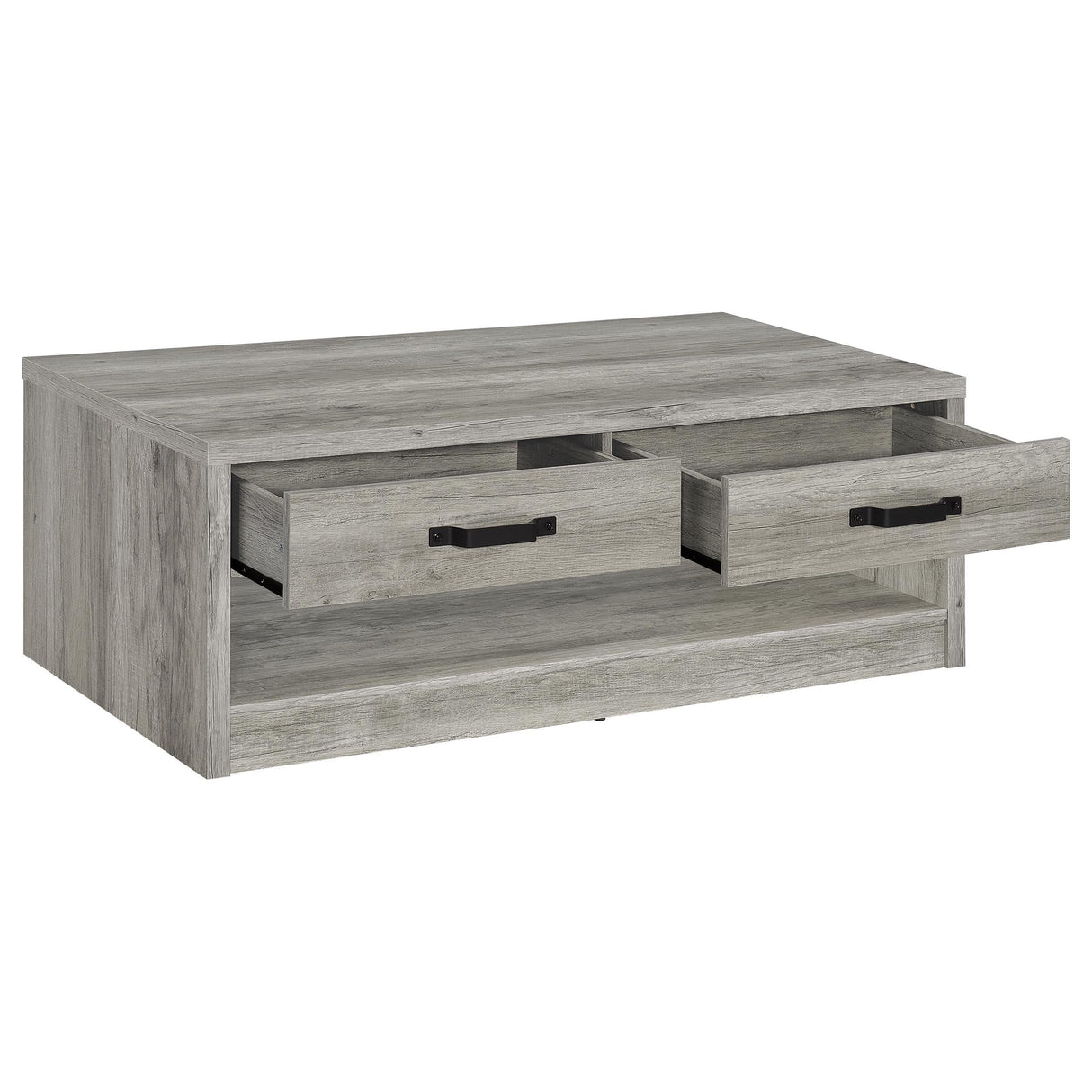 Felix Gray Driftwood 2-Piece Coffee and End Table Set by Coaster at Eve Furniture