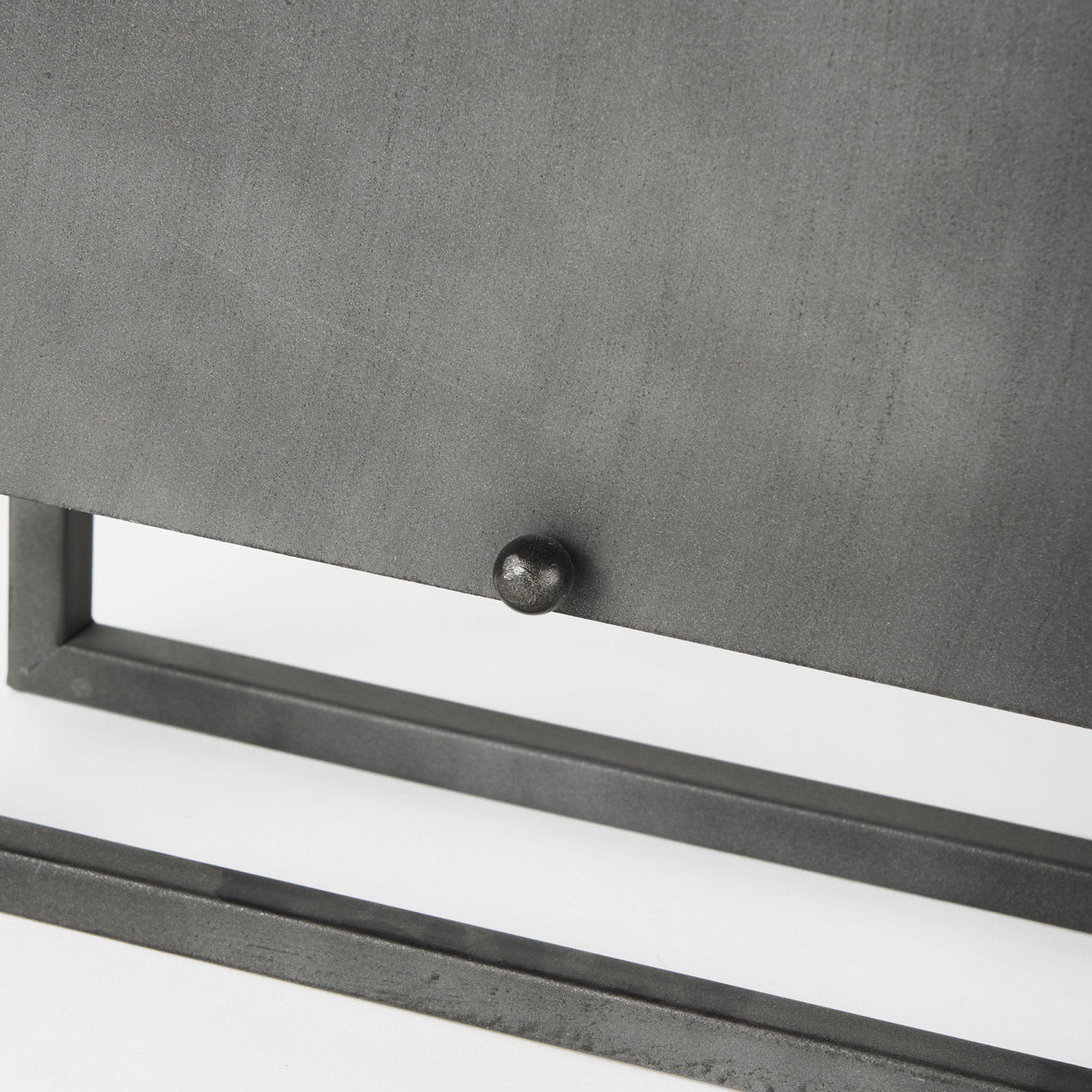 Felix Gray Metal Square Table Clock by Mercana at Eve Furniture