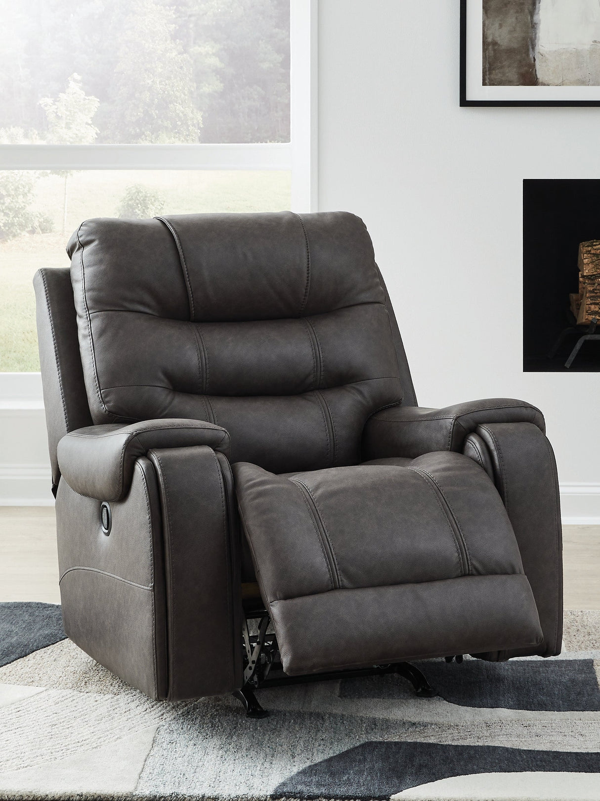 Femley Smoke Recliner by Ashley at Eve Furniture