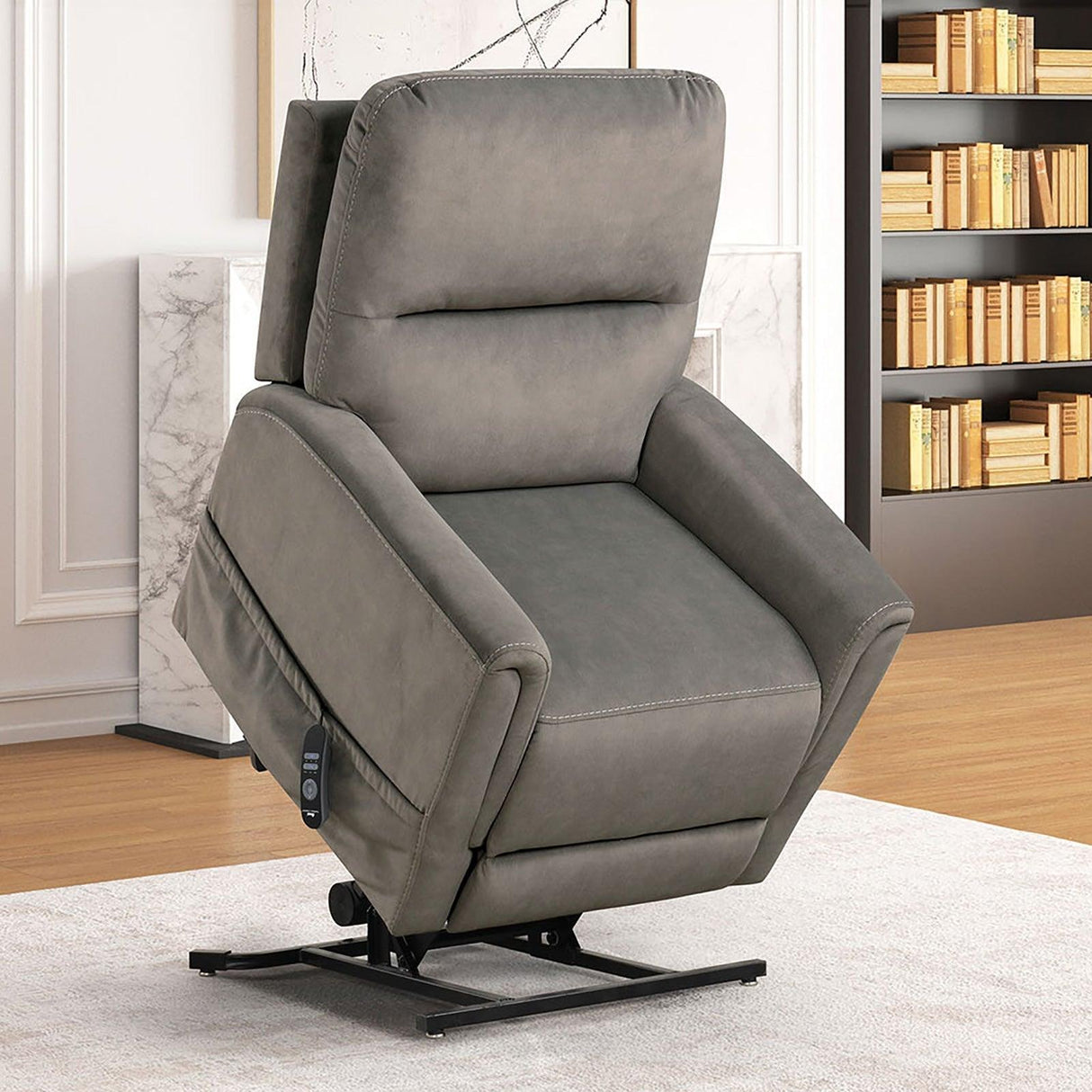 Ferdinandus Gray Lift Chair by Furniture of America at Eve Furniture