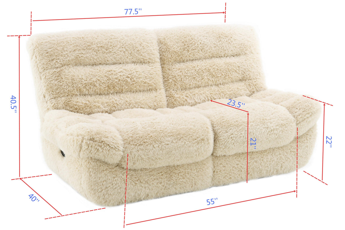 Ferland Beige Reclining Living Room Set by New Era Innovations at Eve Furniture