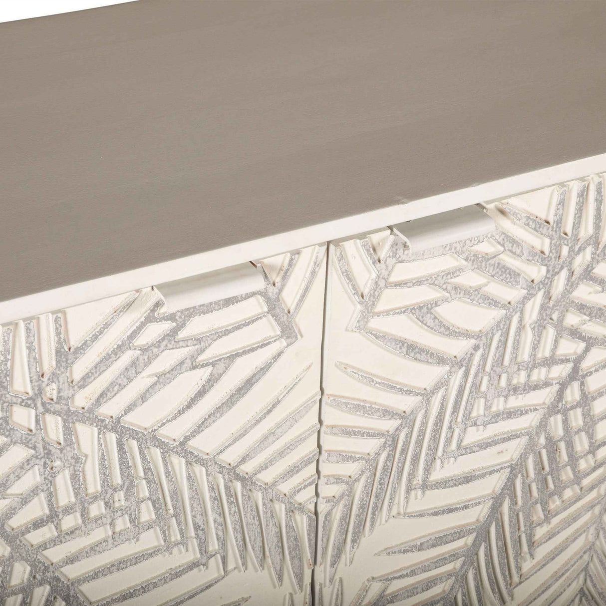 Fern 57" Sideboard with Three Doors in Coastal White by Home Trends & Design at Eve Furniture