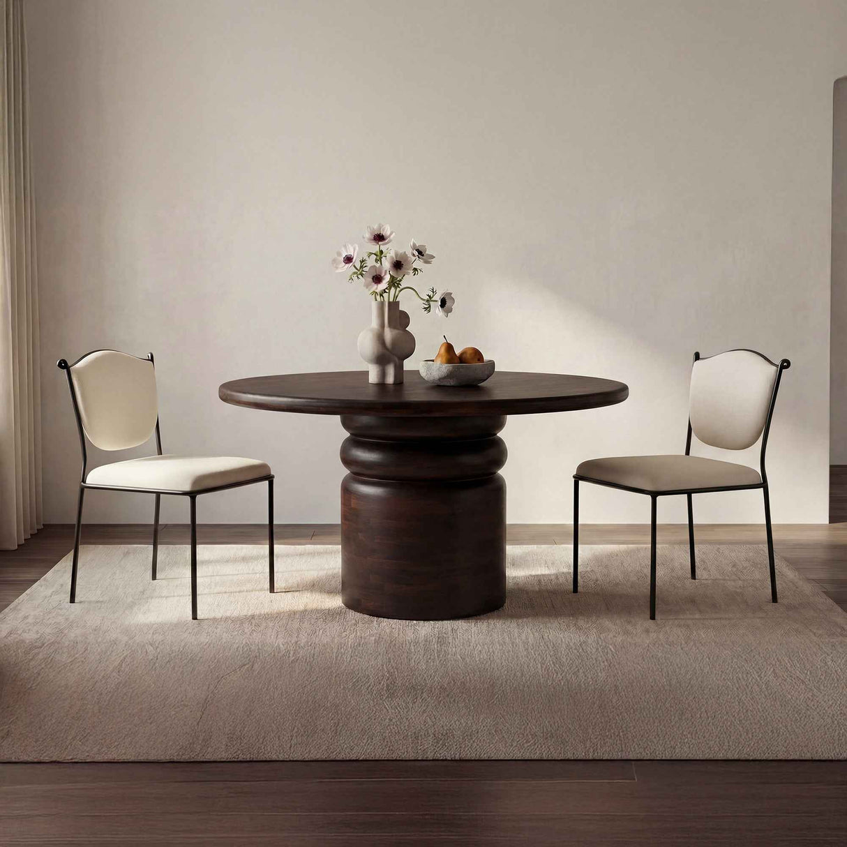 Ferris Cream Dining Chair by Moe's Home at Eve Furniture