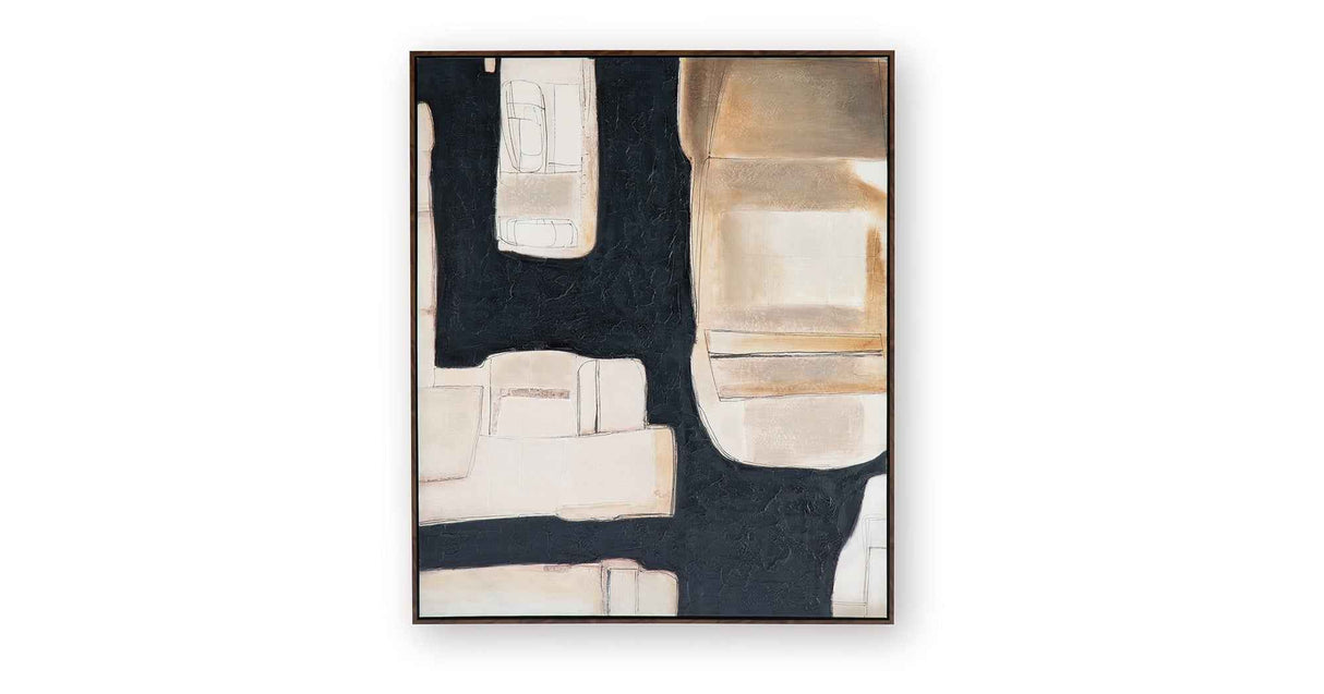 Feyville Black/Brown/Cream Wall Art by Ashley at Eve Furniture