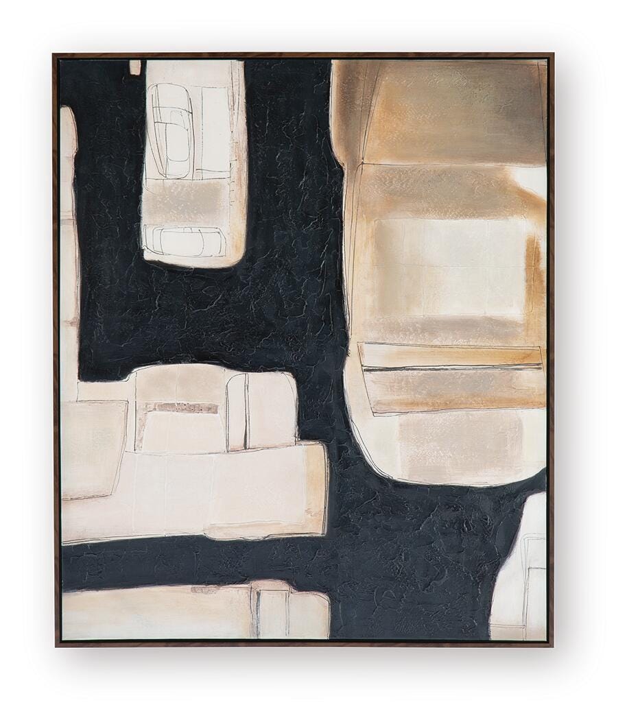 Feyville Black/Brown/Cream Wall Art by Ashley at Eve Furniture