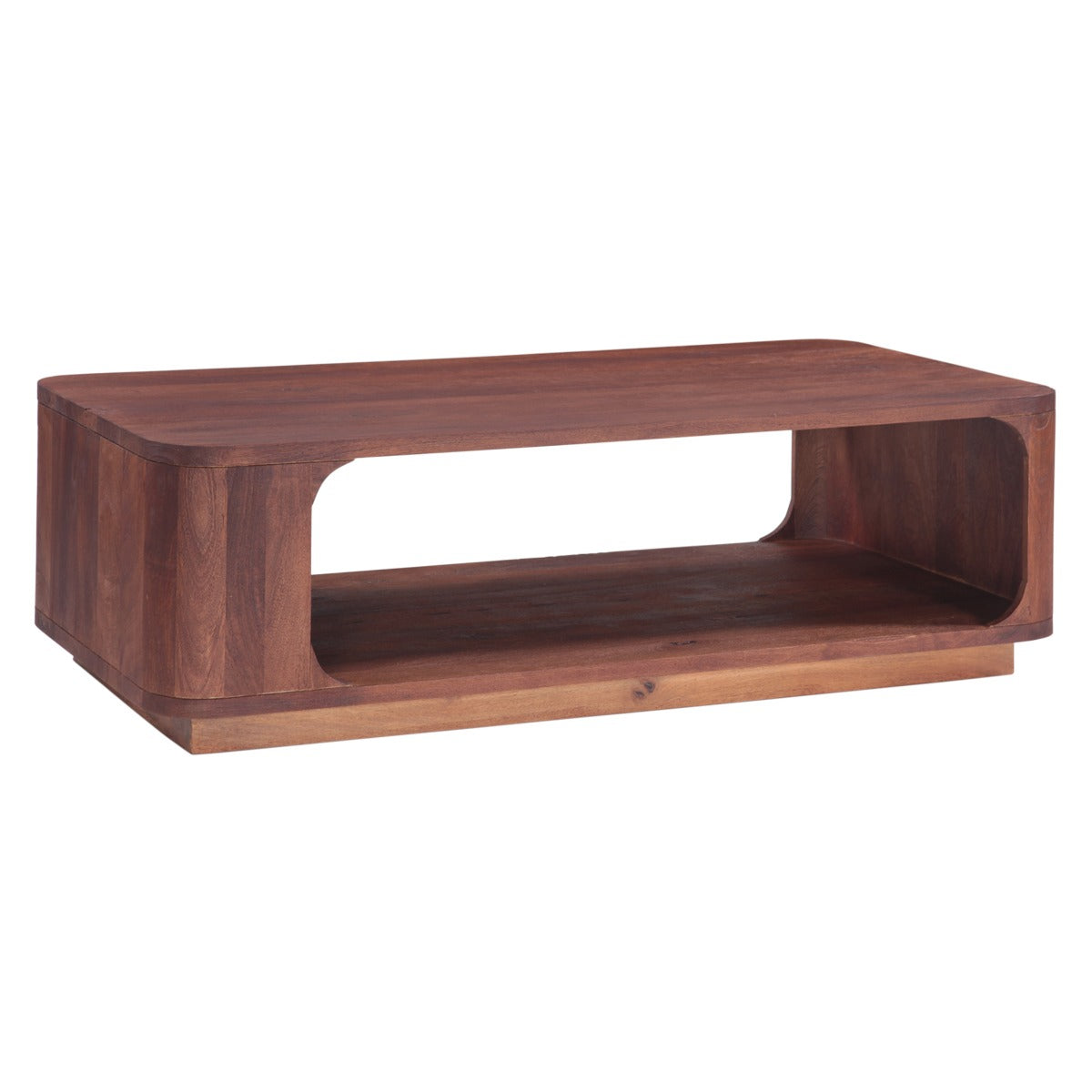 Henderson 51" Coffee Table in Pecan Brown Sandblasted