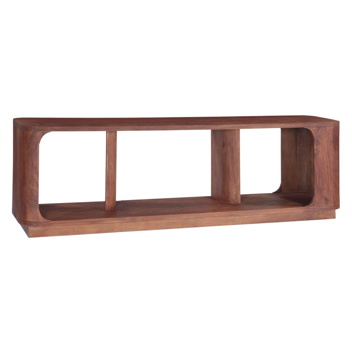 Henderson 70" Media Unit in Pecan Brown Sandblasted