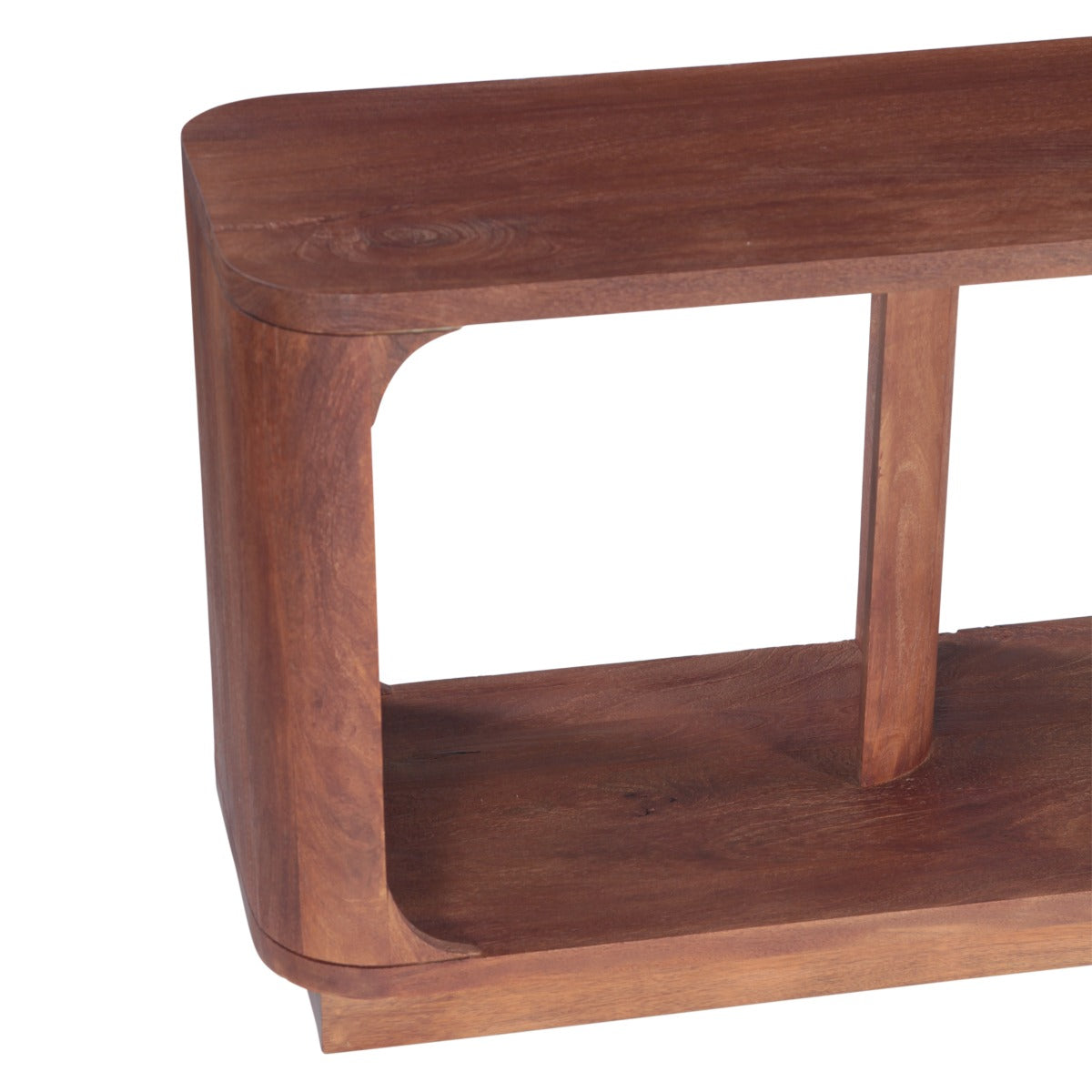 Henderson 70" Media Unit in Pecan Brown Sandblasted