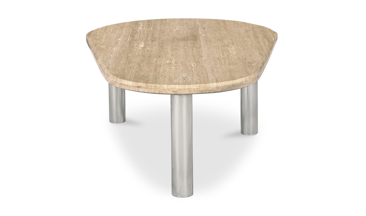 Fia Coffee Table - Beige Travertine by Moe's Home at Eve Furniture