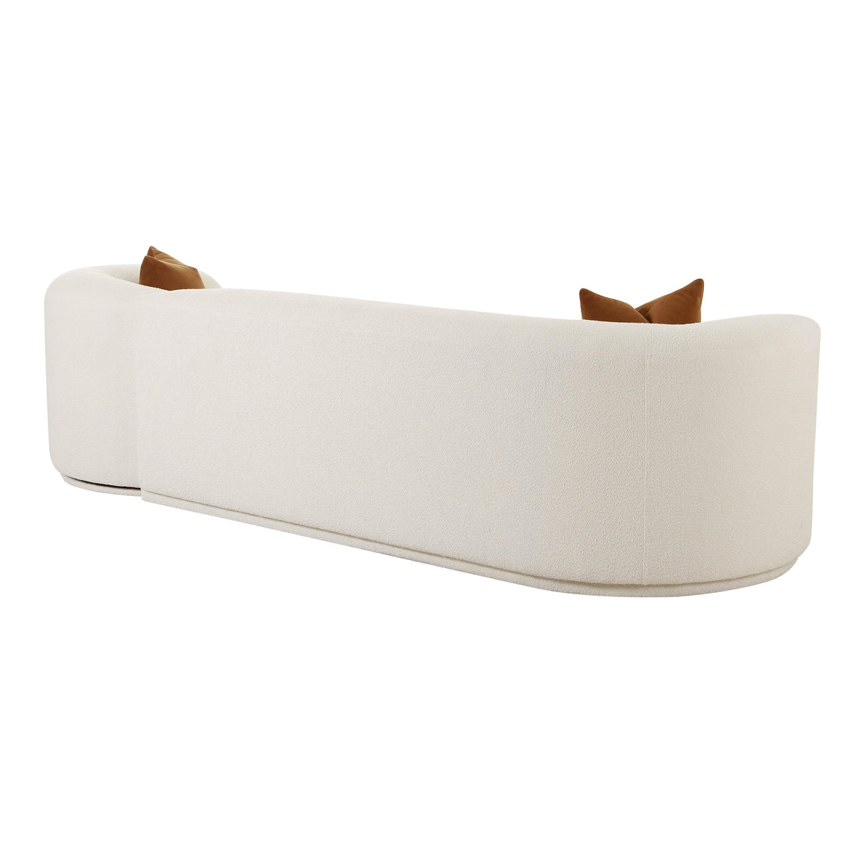 Fickle Cream Boucle 2-Piece Modular Sofa by TOV Furniture at Eve Furniture