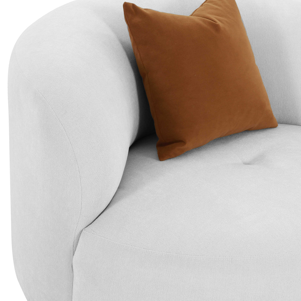 Fickle Grey Velvet Swivel Chair by TOV Furniture at Eve Furniture
