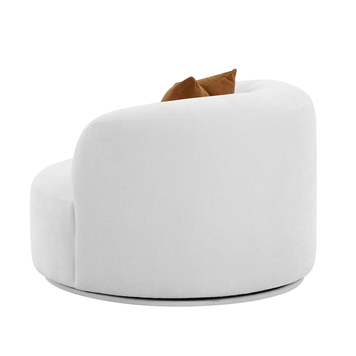 Fickle Grey Velvet Swivel Chair by TOV Furniture at Eve Furniture