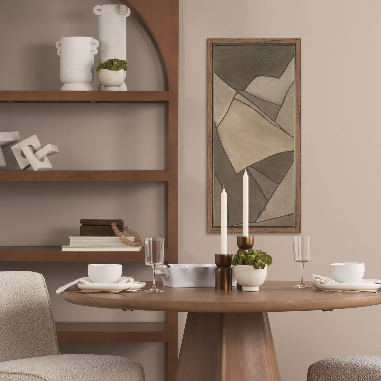 Field Patchwork III by Mercana Studio Handmade Original Framed Canvas Artwork by Mercana at Eve Furniture