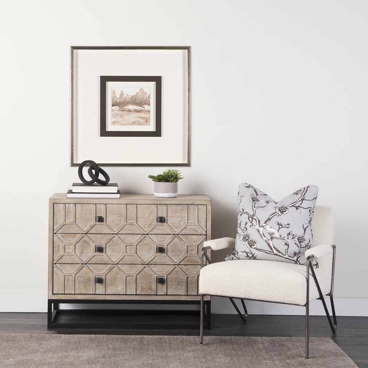 Field View by Studio M a handmade Original Framed Artwork under Glass by Mercana at Eve Furniture